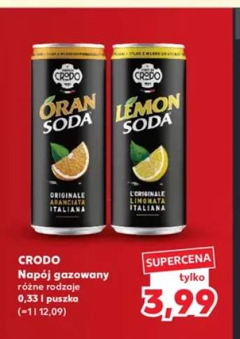 Napój gazowany Crodo OranSoda +1 wariant