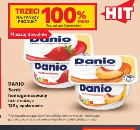 Serek homogenizowany Danio truskawkowy +2 warianty