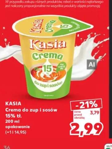 Crema do zup i sosów Kasia 15%