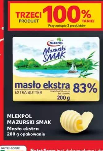 Masło ekstra Mazurski Smak 83%