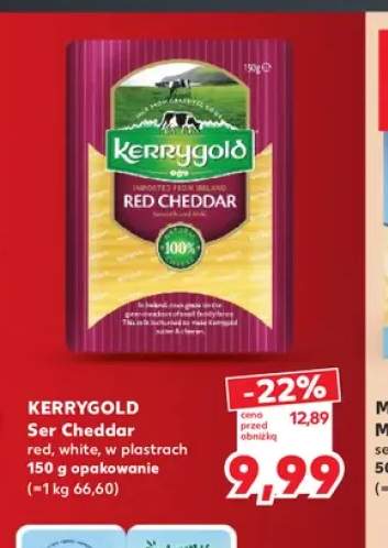 Ser Cheddar red w plastrach Kerrygold +1 wariant