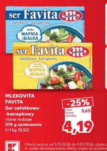 Ser sałatkowo-kanapkowy Favita