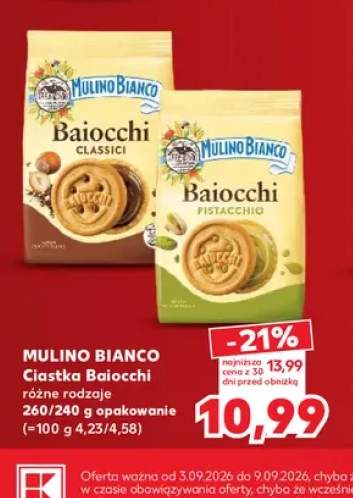 Ciastka Mulino Bianco Baiocchi Classici +1 wariant