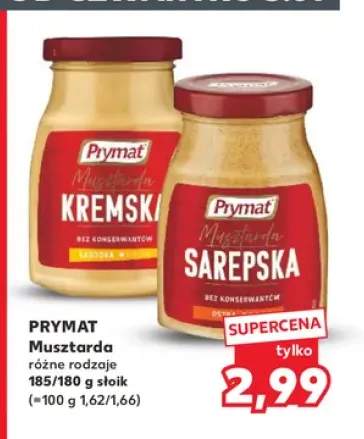 Musztarda kremska Prymat +1 wariant
