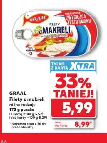 Filety z makreli w sosie pomidorowym Graal