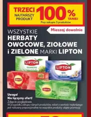 Herbaty owocowe, ziołowe i zielone marki Lipton +4 warianty