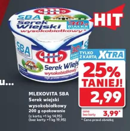 Serek wiejski wysokobiałkowy Mlekovita SBA