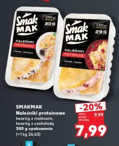 Naleśniki proteinowe twaróg z malinami SmakMak +1 wariant