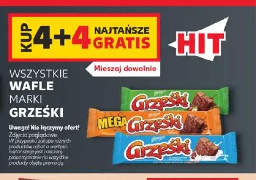Wafle marki Grześki +2 warianty