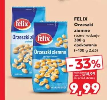 Orzeszki ziemne prażone Felix +1 wariant