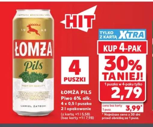 Piwo Łomża Pils 4-pak 500 ml