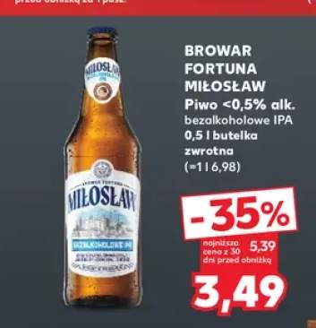 Piwo bezalkoholowe Miłosław IPA