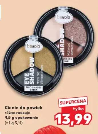 Cienie do powiek Bevola Trio Shades Green +1 wariant