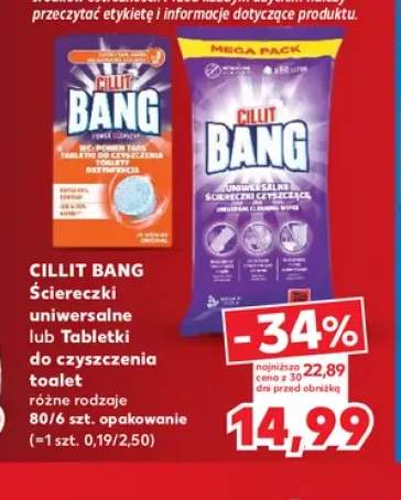 Tabletki do czyszczenia toalet Cillit Bang WC Power Tabs +1 wariant