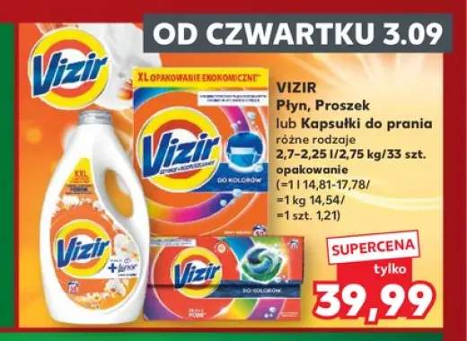 Płyn do prania Vizir +2 warianty