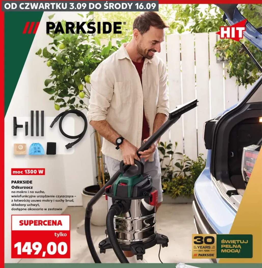Odkurzacz na mokro i na sucho Parkside
