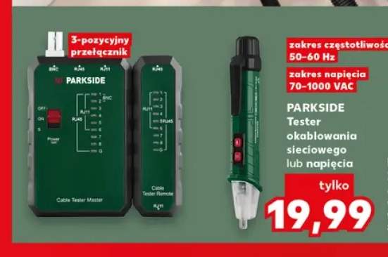 Tester okablowania sieciowego Parkside +1 wariant
