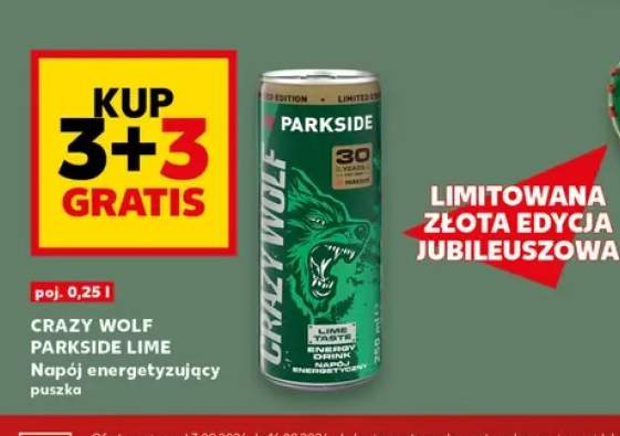 Napój energetyzujący Crazy Wolf Parkside Lime