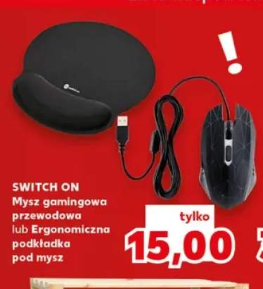Mysz gamingowa przewodowa Switch On +1 wariant