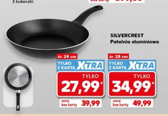 Patelnia aluminiowa Silvercrest 24 cm +1 wariant