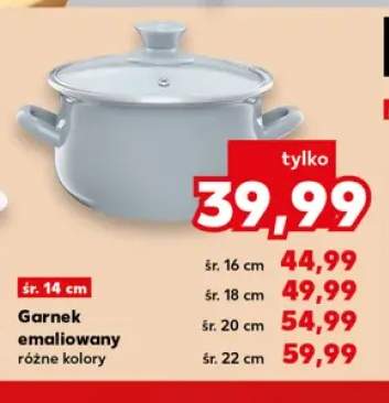 Garnek emaliowany Emalia Olkusz 1907 14 cm +4 warianty