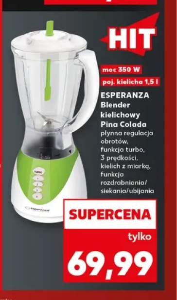 Blender kielichowy Esperanza Pina Colada