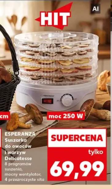 Suszarka do owoców i warzyw Delicatesse Esperanza