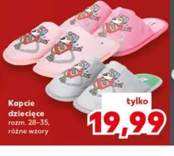 Kapcie dziecięce