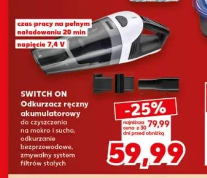 Odkurzacz ręczny akumulatorowy Switch On