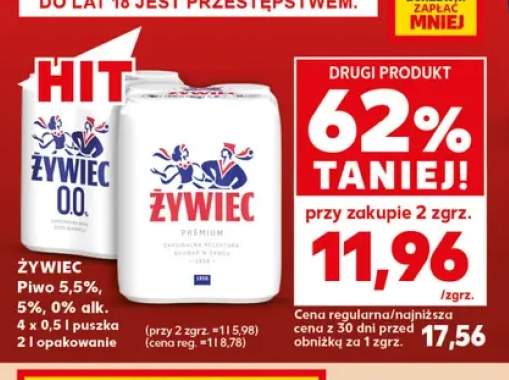 Piwo Żywiec 5,5% 4-pak +2 warianty