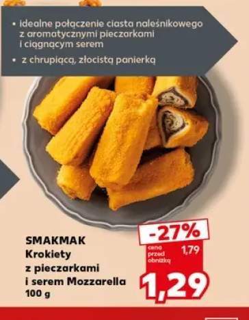 Krokiety z pieczarkami i serem mozzarella Smakmak