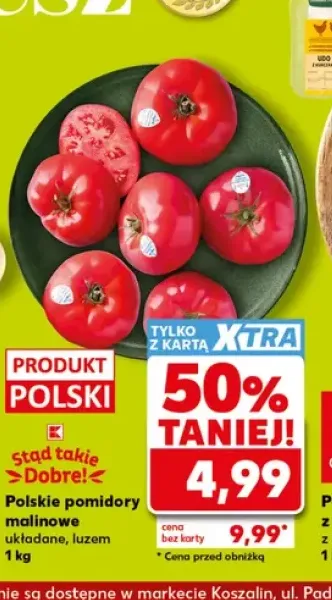 Pomidory malinowe polskie układane luzem