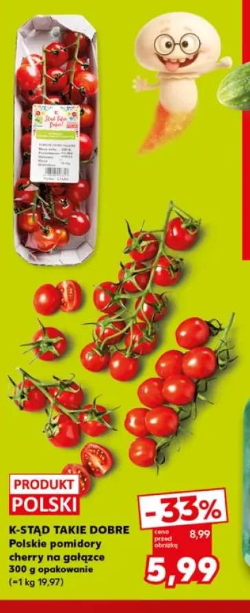 Pomidory cherry polskie na gałązce K-Stąd Takie Dobre
