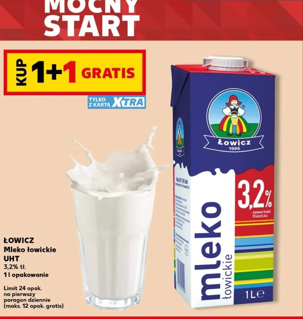 Mleko UHT łowickie Łowicz 3,2%