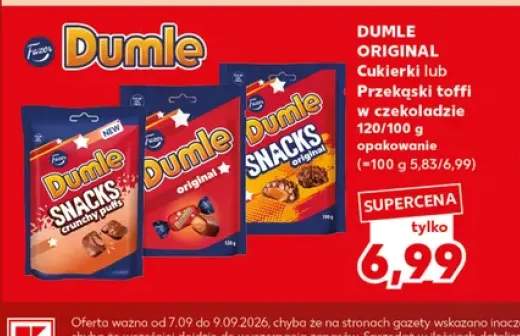 Przekąski toffi w czekoladzie Dumle Snacks Original +2 warianty