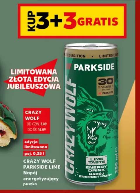 Napój energetyzujący Crazy Wolf Parkside Lime