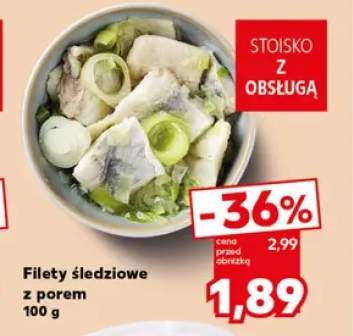 Filety śledziowe z porem