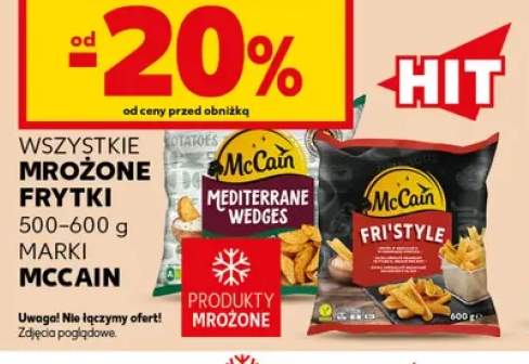 Mrożone frytki McCain +2 warianty