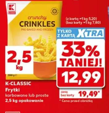 Frytki karbowane K-Classic +1 wariant