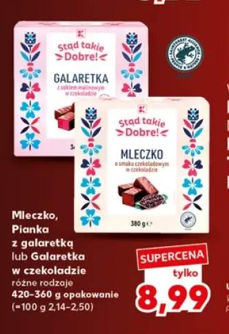 Mleczko o smaku czekoladowym w czekoladzie K-Stąd Takie Dobre +2 warianty