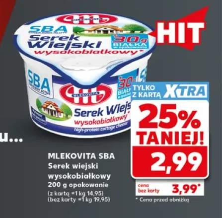 Serek wiejski wysokobiałkowy SBA Mlekovita