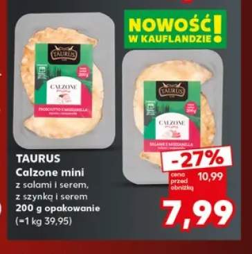 Calzone mini z salami i serem Taurus +1 wariant