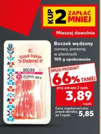 Boczek wędzony surowy w plastrach Stąd takie Dobre! +1 wariant