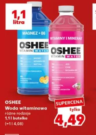 Woda witaminowa magnez + B6 cytryna-pomarańcza Oshee +1 wariant