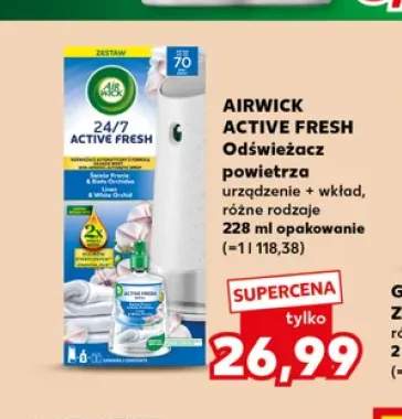 Odświeżacz powietrza urządzenie + wkład Air Wick Active Fresh