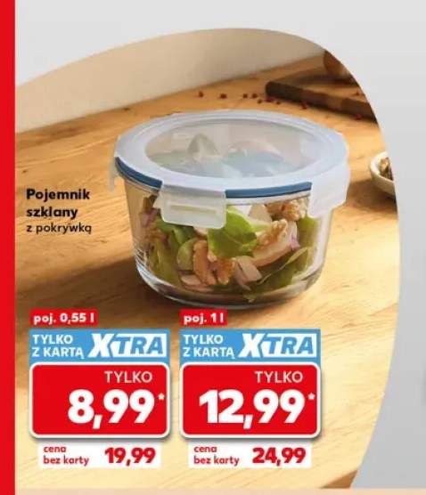 Pojemnik szklany z pokrywką 0,55 l +1 wariant