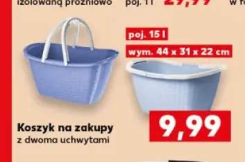 Koszyk na zakupy z dwoma uchwytami