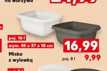 Miska z wylewką 16 l +1 wariant