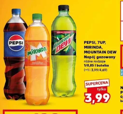 Napój gazowany Pepsi +3 warianty