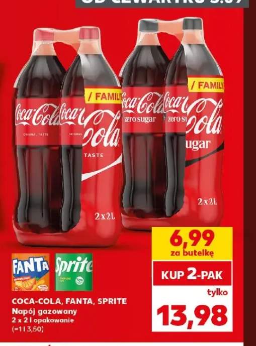 Napój gazowany Coca-Cola Zero Cukru 2-pak +3 warianty